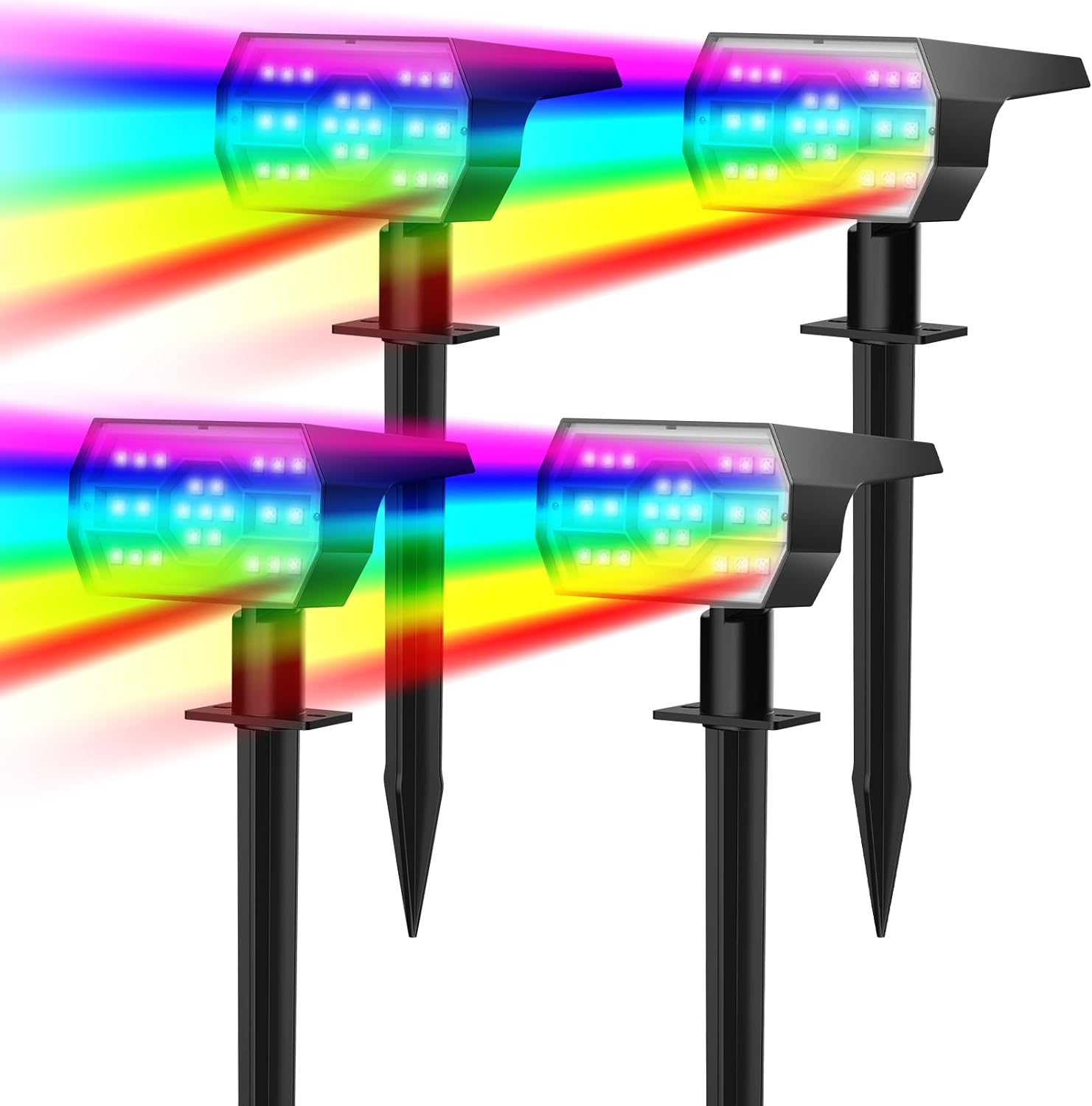 NYMPHY color changing solar garden lights - View 1